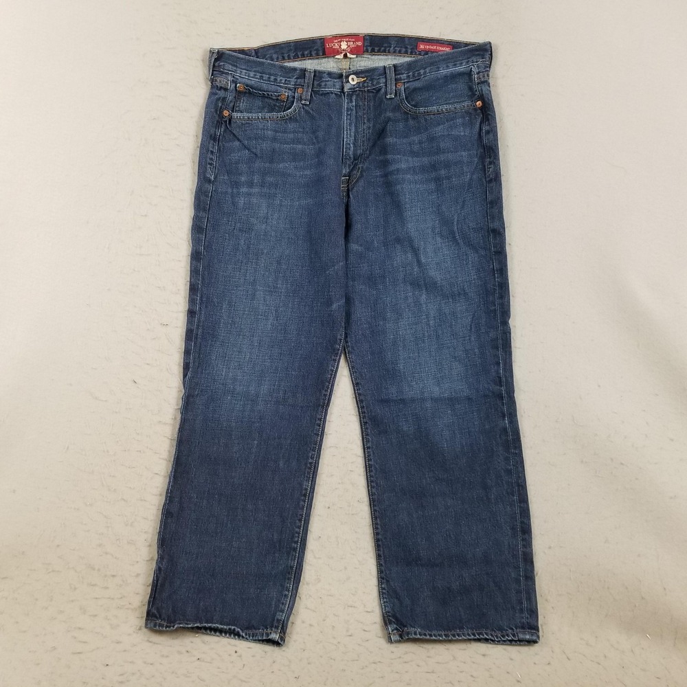 Lucky Brand 361 Vintage Straight Jeans Mens‎ 38x30 Blue Medium Wash Denim Pants